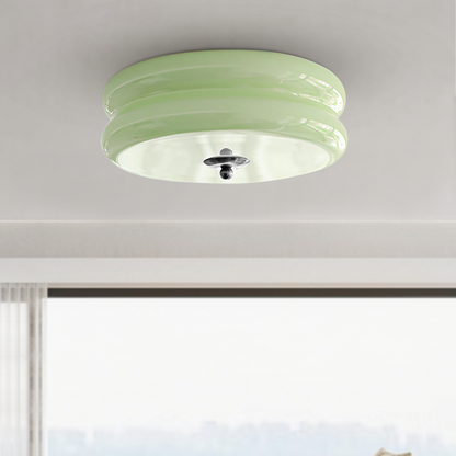 Art Deco Cream Cake Ceiling Light