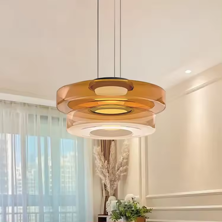 Creative Modern Round Glass Pendant Light