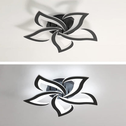Modern Flower Shaped Metal LED Ceiling Light