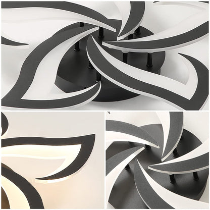 Modern Flower Shaped Metal LED Ceiling Light