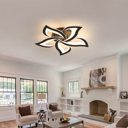 Modern Flower Shaped Metal LED Ceiling Light
