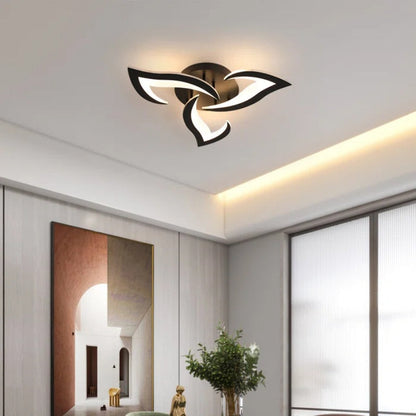 Modern Flower Shaped Metal LED Ceiling Light