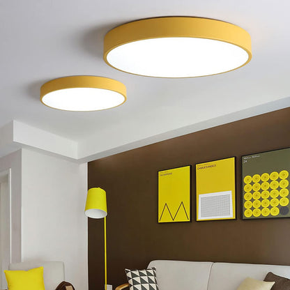 Circular Modern LED Flush Mount Ceiling Light