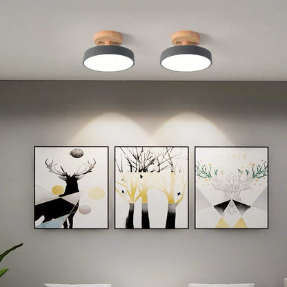 Modern Colorful Semi Flush LED Ceiling Light