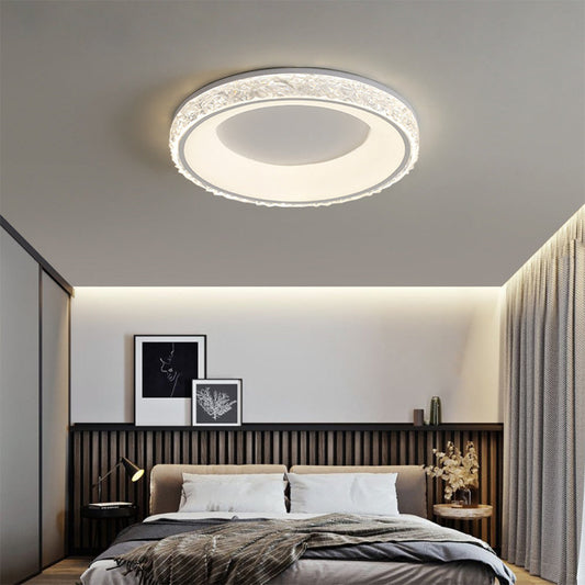 Flush Mount Modern Round Acrylic Ceiling Light