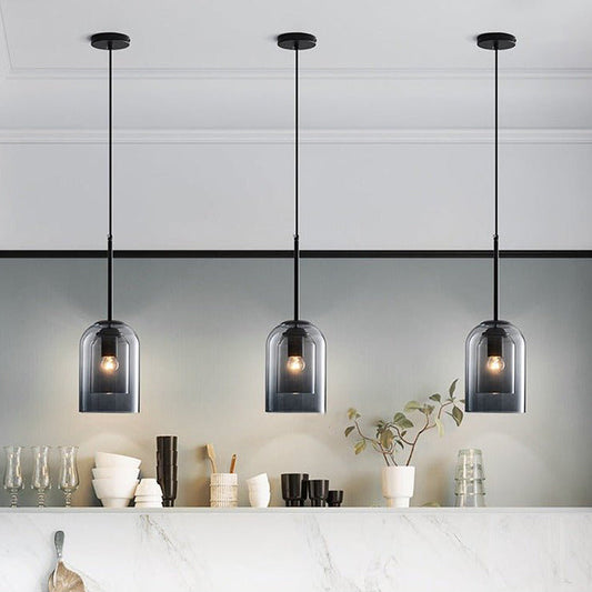 Double Layer Minimalist Small Pendant Light For Dining Room