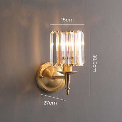 Clear Luxury Crystal Small Wall Light