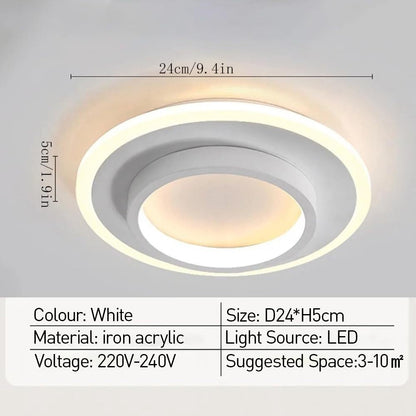 Art Deco Acrylic LED Ceiling Light