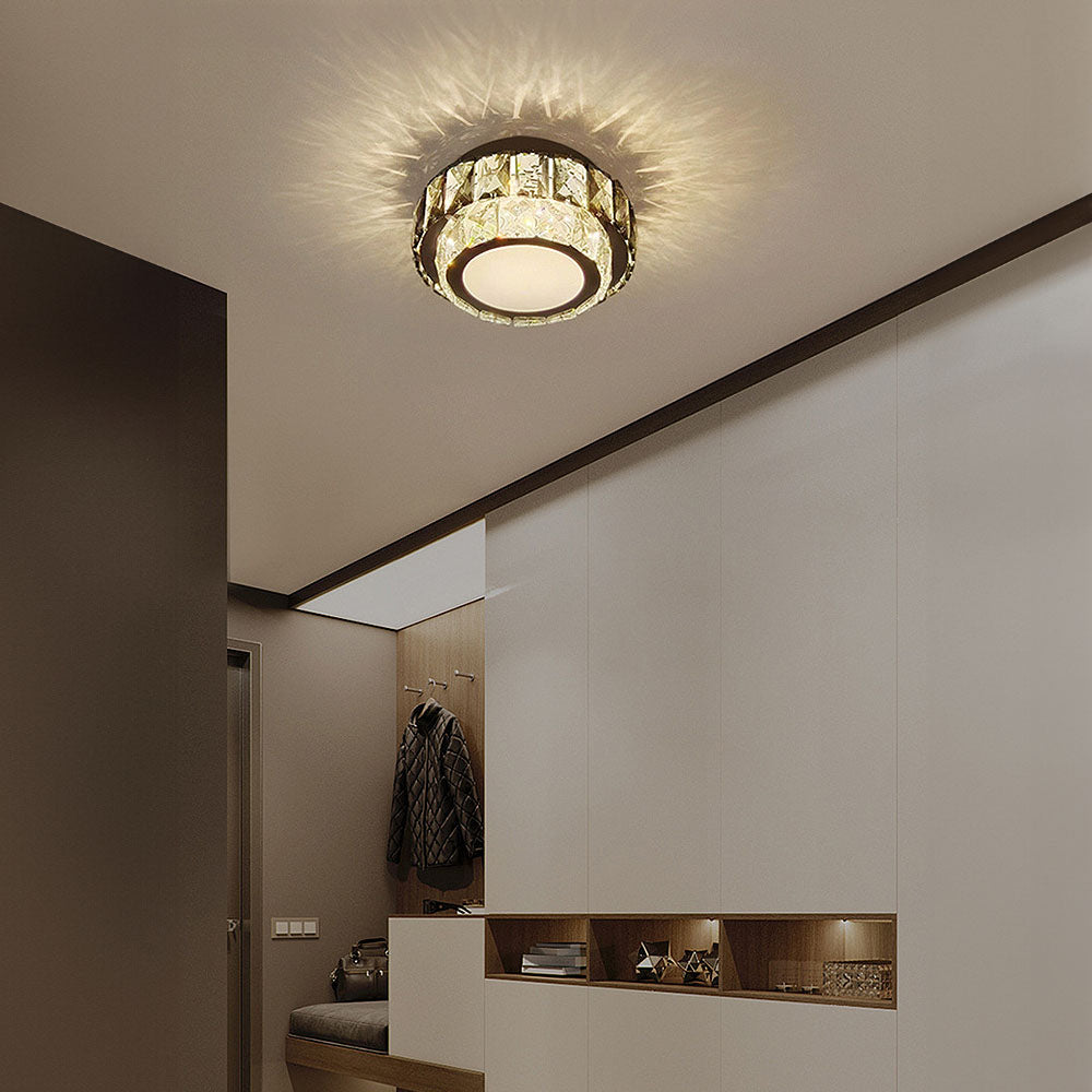 Crystal Luxury Hallway Flush Mount Ceiling Lights