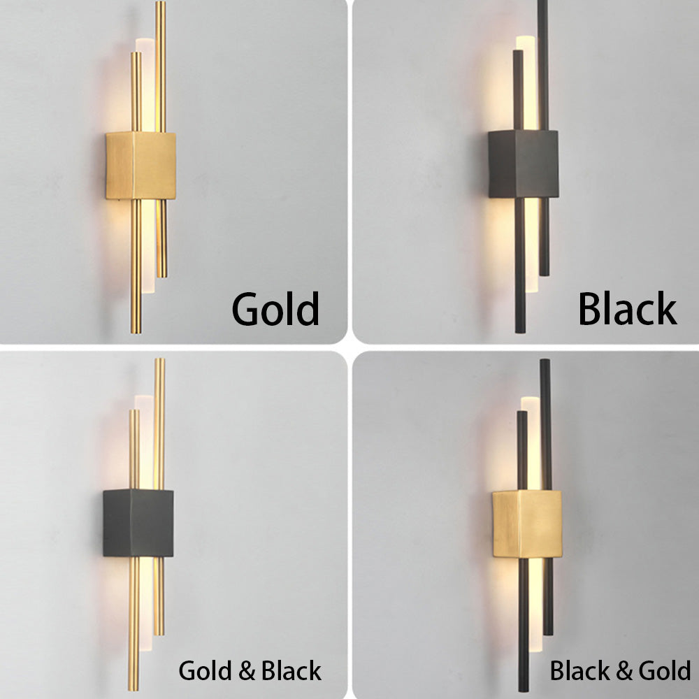 Modern Black And Gold Wall Sconce Lighting