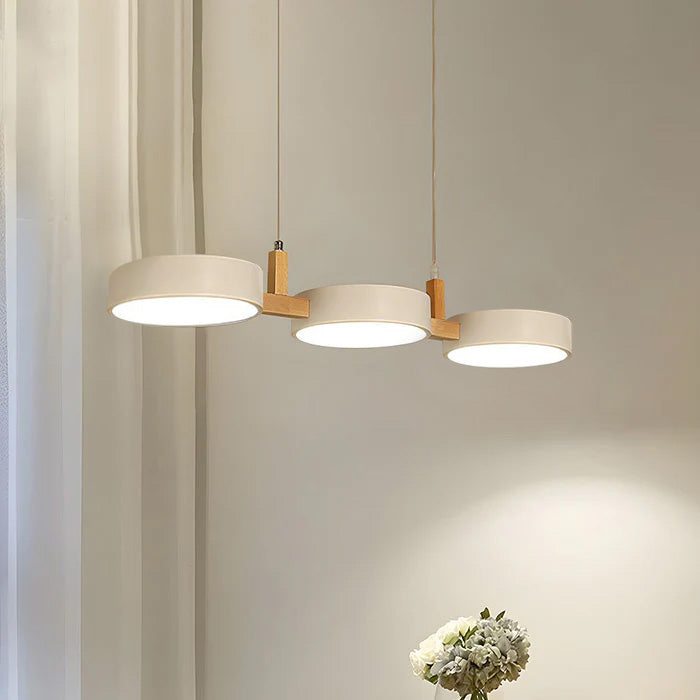 Contemporary Nordic Metal Cylinder Multi Light Pendant
