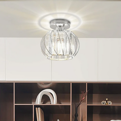 Nordic Simple Globular Glass Hallway Pendant Light