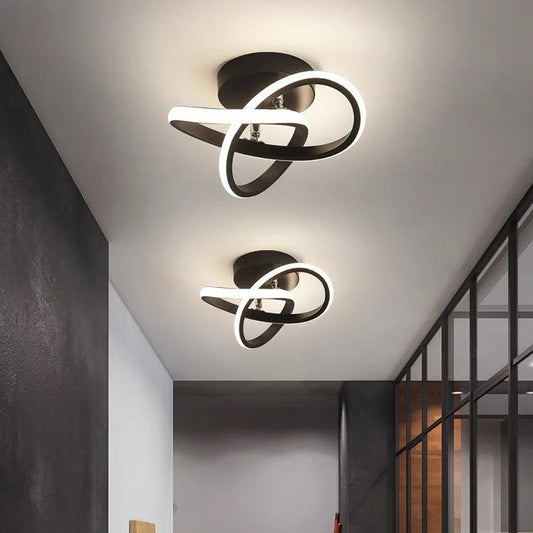 Modern White Metal LED Ceiling Light