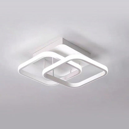 Modern White Metal LED Ceiling Light