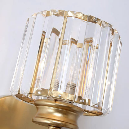 Crystal Round Or Square Hallway Wall Light