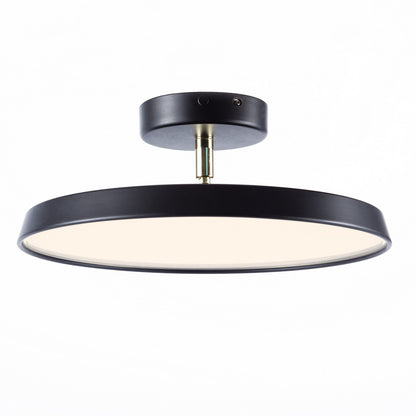 Minimalist White LED Semi-Flush Ceiling Light