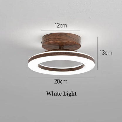 Acrylic Round LED Ceiling Light For Hallway Entrance