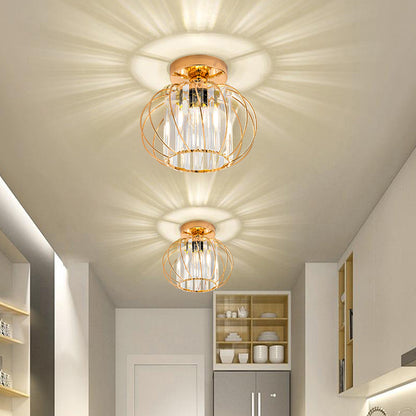 Nordic Simple Globular Glass Hallway Pendant Light