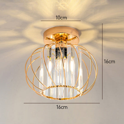 Nordic Simple Globular Glass Hallway Pendant Light