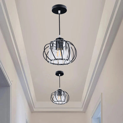Nordic Simple Globular Glass Hallway Pendant Light