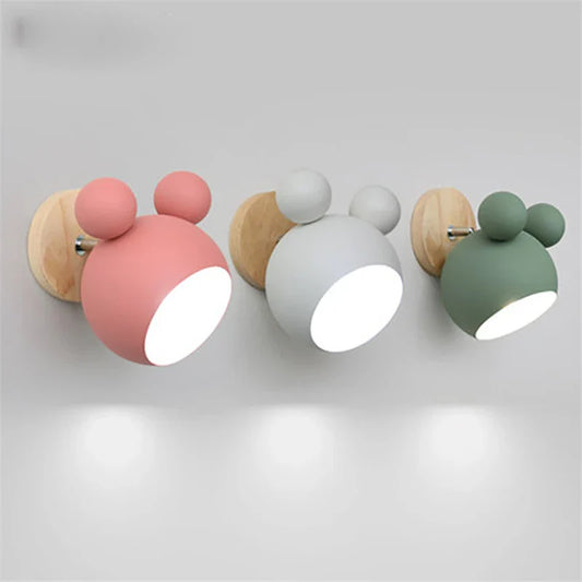 MickeyGlow Mouse Shaped LED Wall Lamp