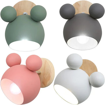 MickeyGlow Mouse Shaped LED Wall Lamp