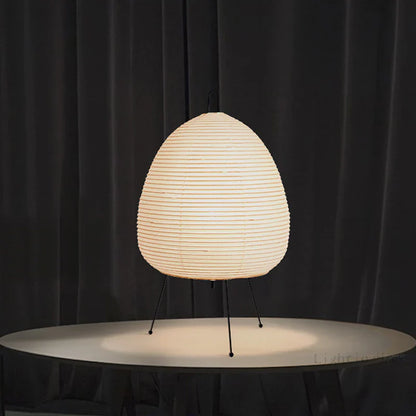 Wabi Sabi Japanese Rice Paper Table Lamp