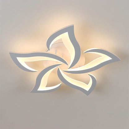 Modern Flower Shaped Metal LED Ceiling Light