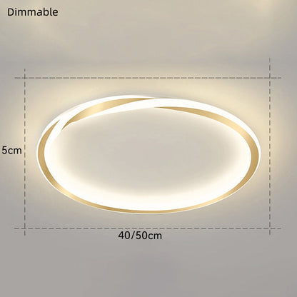 Round Minimalism LED Bedroom Ceiling Lights