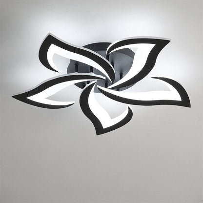 Modern Flower Shaped Metal LED Ceiling Light