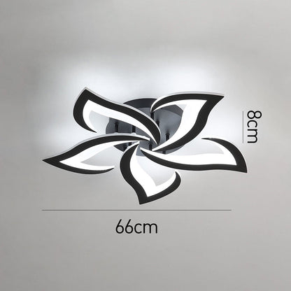Modern Flower Shaped Metal LED Ceiling Light