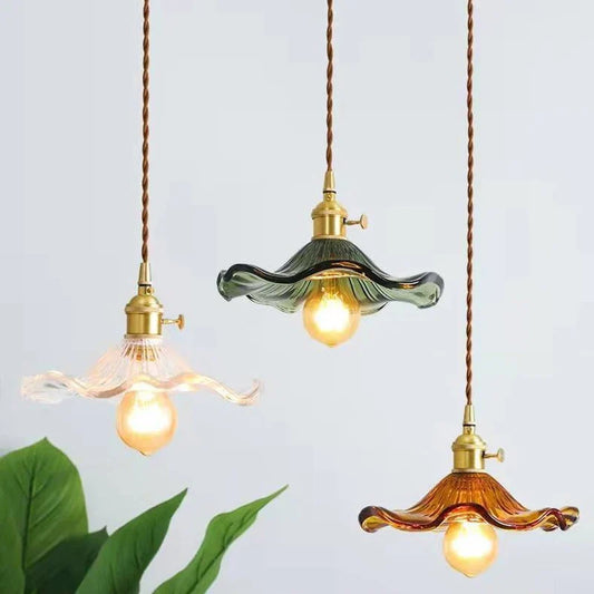 Flower Shape Glass Ceiling Light