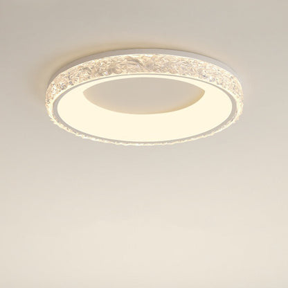 Flush Mount Modern Round Acrylic Ceiling Light