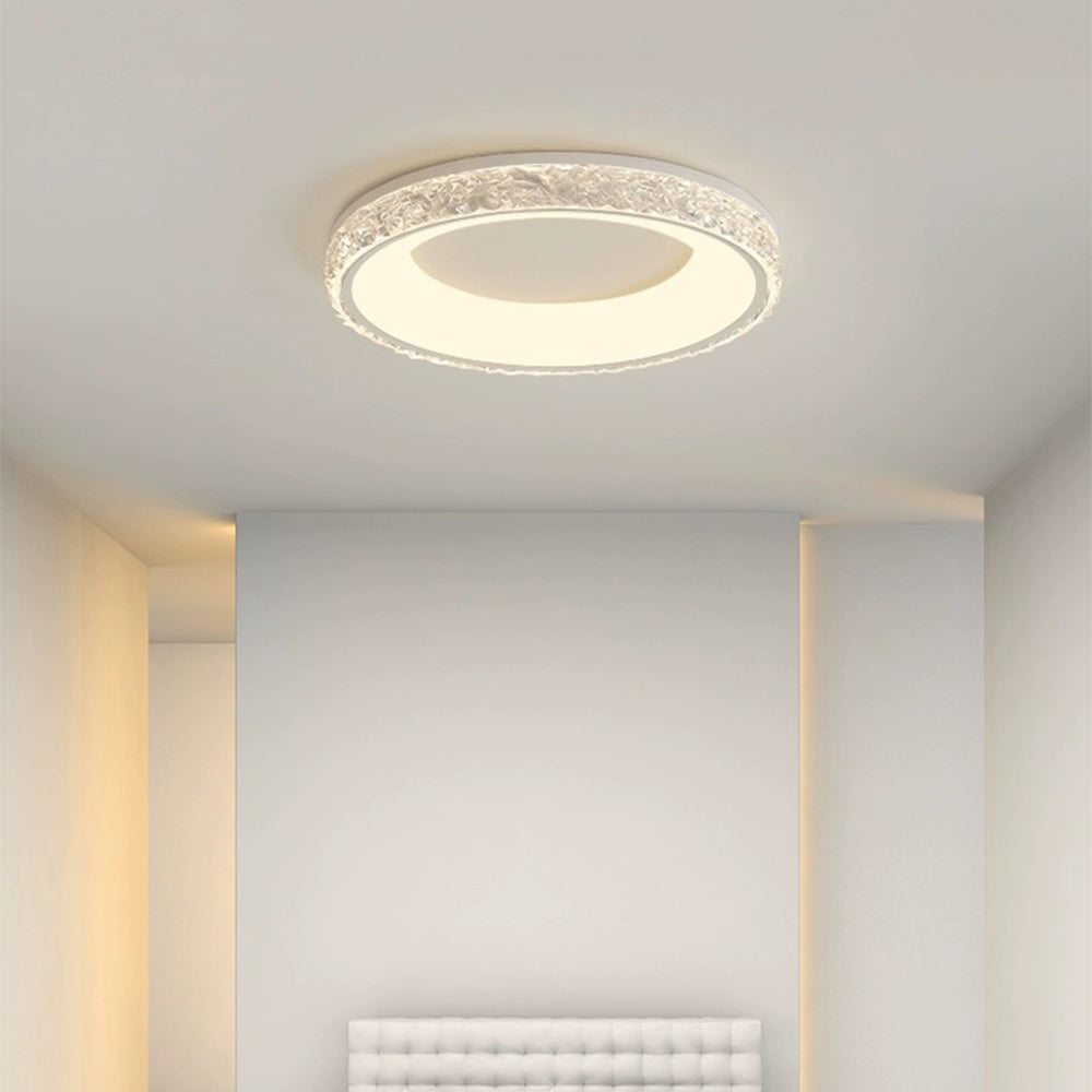 Flush Mount Modern Round Acrylic Ceiling Light