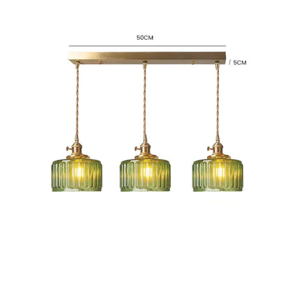 Glass Vintage Pendant Light