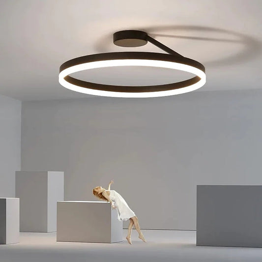 Minimalist Nordic Metal LED Living Room Ceiling Light
