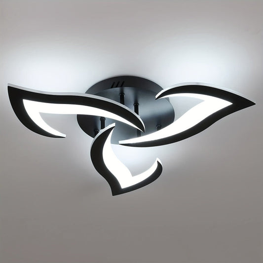 Modern Flower Shaped Metal LED Ceiling Light