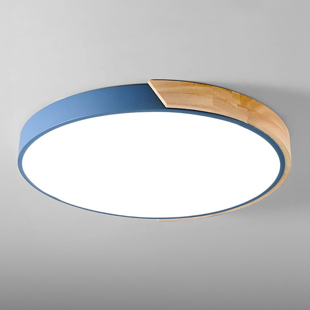 Colorful Minimalist LED Round Ceiling Light