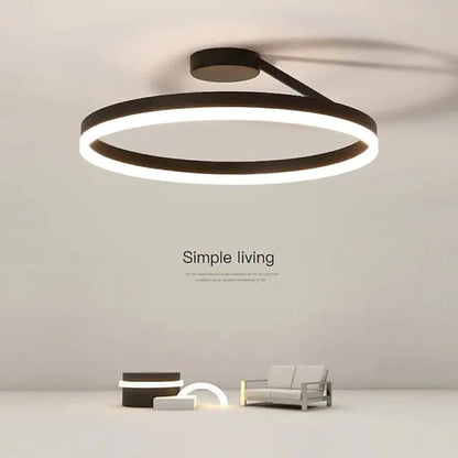 Minimalist Nordic Metal LED Living Room Ceiling Light