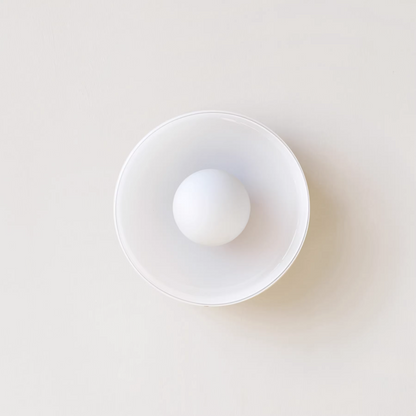 Modern Round Glass Flush Mount Ceiling Light