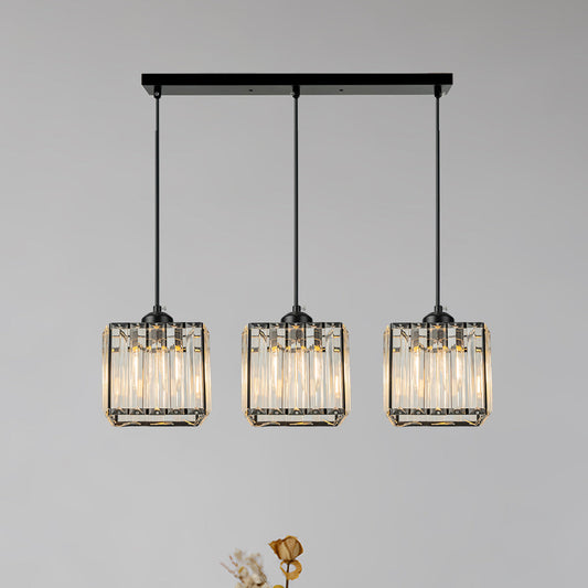 Minimalist Multi Head Crystal Kitchen Island Chandelier