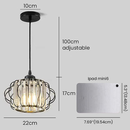 Gold Crystal Hallway Ceiling Light