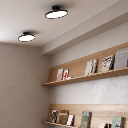 Minimalist White LED Semi-Flush Ceiling Light